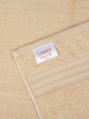Be Bold 450 GSM 100% Cotton Cream Large Towel - Pack of 1
