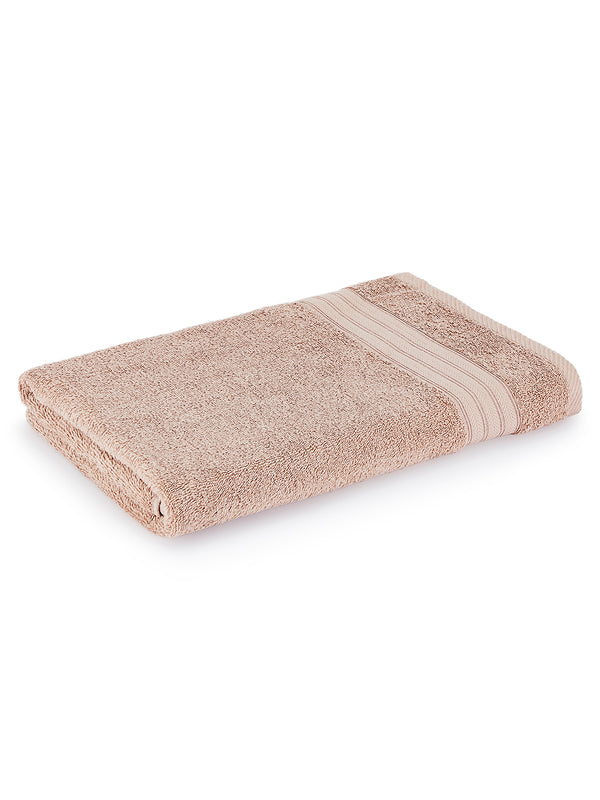 Be Bold 450 GSM 100% Cotton Beige Large Towel - Pack of 1