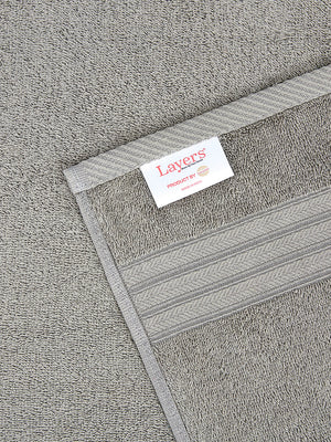 Be Bold 450 GSM 100% Cotton Grey Large Towel - Pack of 1
