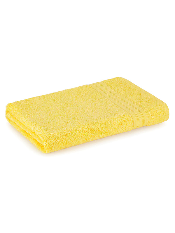 Be Bold 450 GSM 100% Cotton Yellow Large Towel - Pack of 1