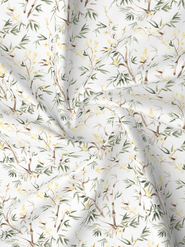 100% Cotton King Bedsheet Set, 144 TC Printed, Lumina Floret