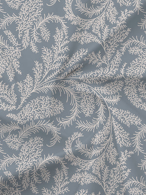 BasicX 100% Cotton 120 TC Grey Printed Double Bedsheet with 2 Pillow Covers