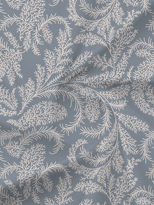 BasicX 100% Cotton 120 TC Grey Printed Double Bedsheet with 2 Pillow Covers