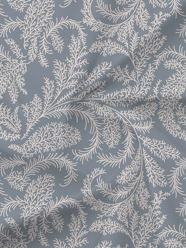 BasicX 100% Cotton 120 TC Grey Printed Double Bedsheet with 2 Pillow Covers
