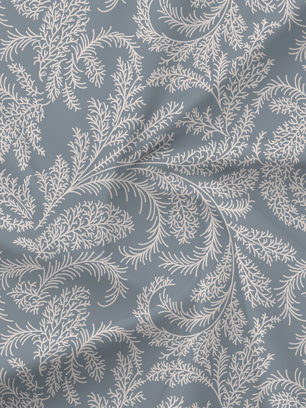BasicX 100% Cotton 120 TC Grey Printed Single Bedsheet with 1 Pillow Cover