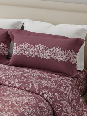 100% Cotton 120 TC, Double Bedsheet with 2 Pillow Covers - Forever