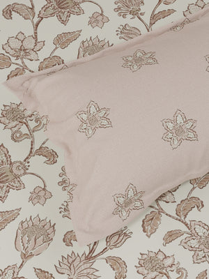 100% Cotton 180 TC, King Size Pink & White Bedsheet with 2 Pillow Covers, Pure Nest Collection (Floral Print)