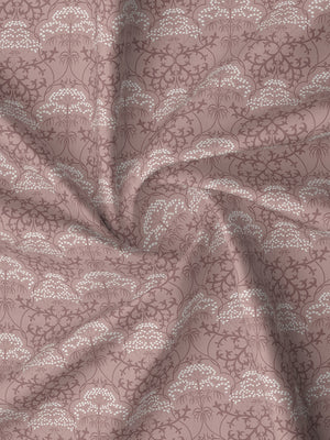 100% Cotton 180 TC, King Size Pink Bedsheet with 2 Pillow Covers, Pure Nest Collection (Ethnic Print)