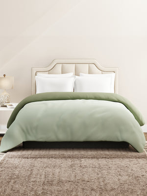Double Reversible Comforter, Green (2.40 L x 2.20 W meters), Forever Collection