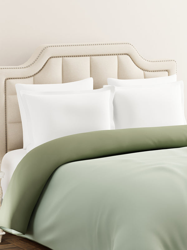 Double Reversible Comforter, Green (94 inches L x 87 inches W), BasicX Collection