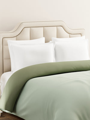 Double Reversible Comforter, Green (2.40 L x 2.20 W meters), Forever Collection