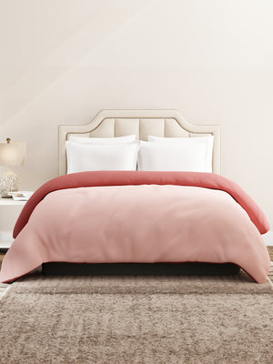 Double Reversible Comforter, Pink (94 inches L x 87 inches W), BasicX Collection