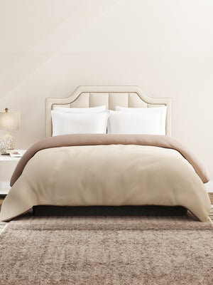 Double Reversible Comforter, Beige & Brown (2.40 L x 2.20 W meters), Forever Collection