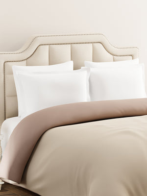 Double Reversible Comforter, Beige & Brown (2.40 L x 2.20 W meters), Forever Collection