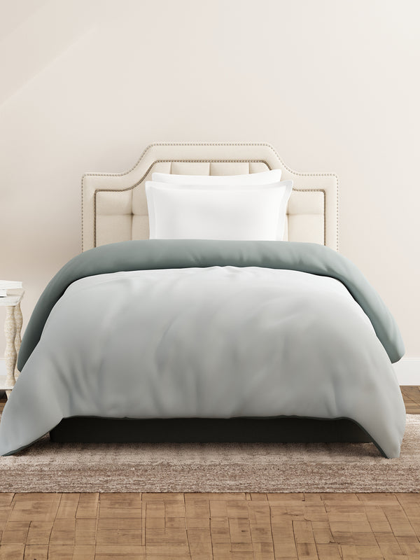 Single Reversible Comforter, Grey (2.20 L x 1.52 W meters), Forever Collection