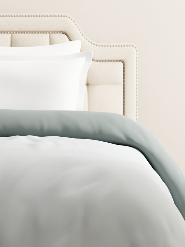 Single Reversible Comforter, Grey (87 inches L x 60 inches W), BasicX Collection