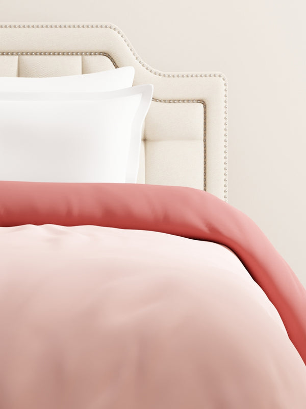 Single Reversible Comforter, Pink (87 inches L x 60 inches W), BasicX Collection