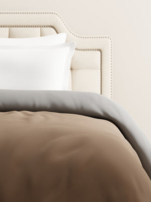 Single Reversible Comforter, Brown & Grey (2.20 L x 1.52 W meters), Forever Collection
