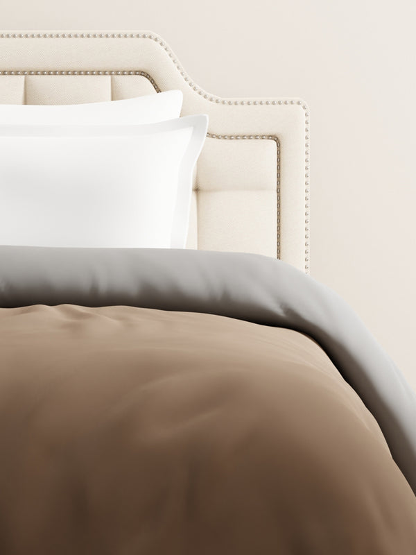 Single Reversible Comforter, Brown & Grey (2.20 L x 1.52 W meters), Forever Collection