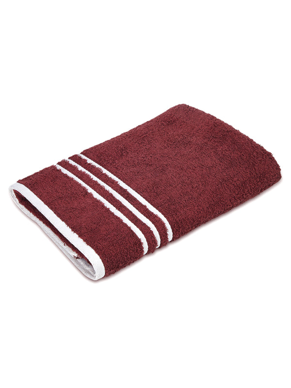 Tuscany 100% Cotton 380 GSM Brown Solid Bath Towel - Pack of 1