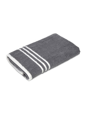 Tuscany 100% Cotton 380 GSM Grey Solid Bath Towel - Pack of 1