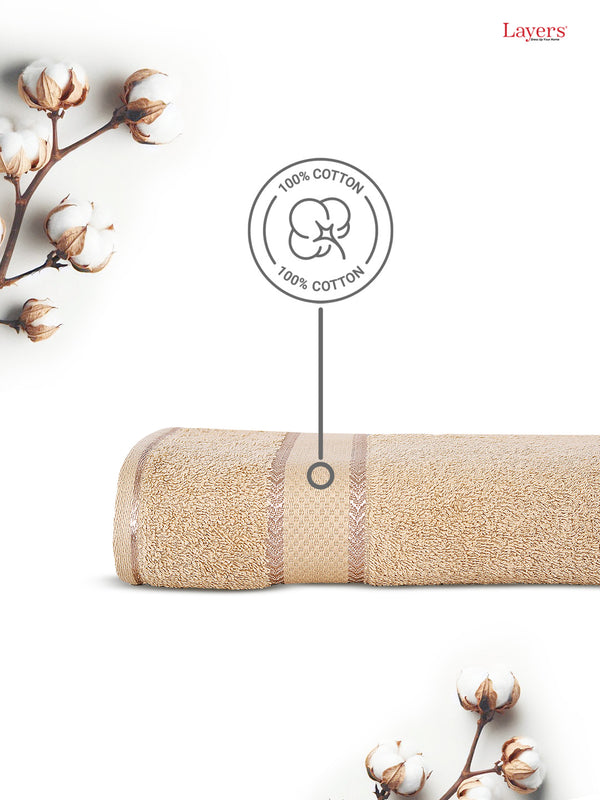 100% Cotton Bath Towel, 380 GSM, Pack of 1, Everfresh Collection