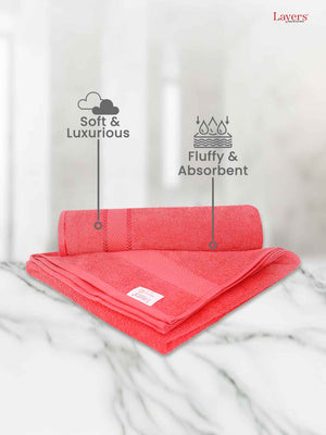 100% Cotton Bath Towel, 380 GSM, Pack of 1, Everfresh Collection