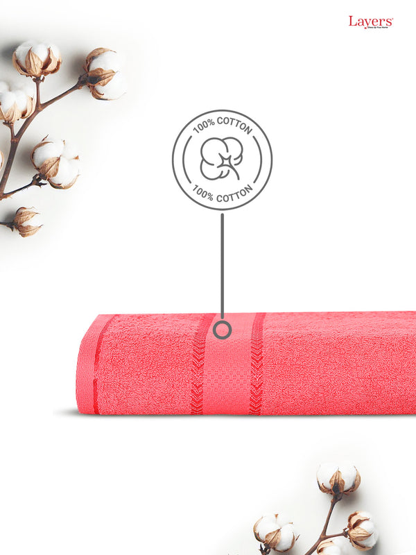 100% Cotton Bath Towel, 380 GSM, Pack of 1, Everfresh Collection