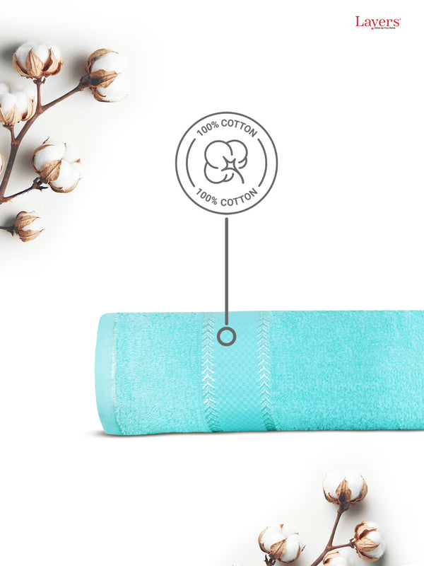 100% Cotton Bath Towel, 380 GSM, Pack of 1, Everfresh Collection