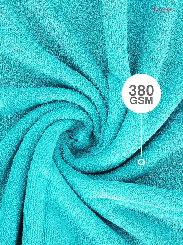 100% Cotton Bath Towel, 380 GSM, Pack of 1, Everfresh Collection