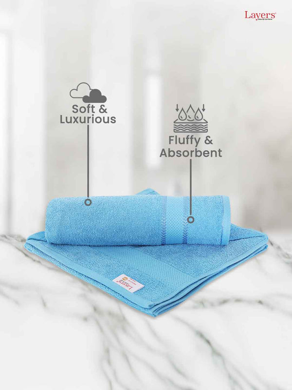 100% Cotton Bath Towel, 380 GSM, Pack of 1, Everfresh Collection