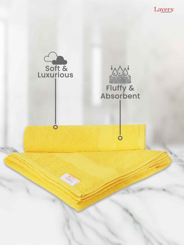 100% Cotton Bath Towel, 380 GSM, Pack of 1, Everfresh Collection