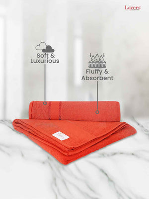 100% Cotton Bath Towel, 380 GSM, Pack of 1, Everfresh Collection