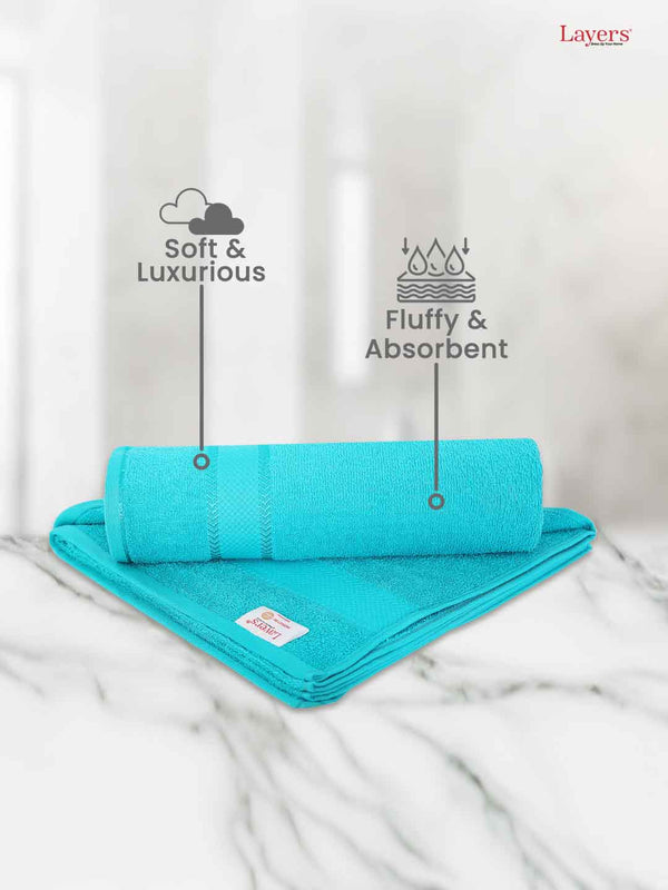 100% Cotton Bath Towel, 380 GSM, Pack of 1, Everfresh Collection