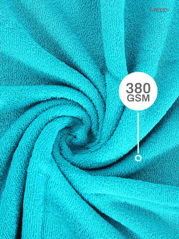 100% Cotton Bath Towel, 380 GSM, Pack of 1, Everfresh Collection