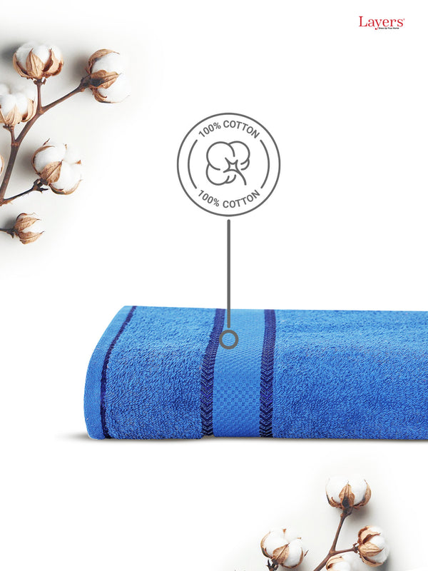 100% Cotton Bath Towel, 380 GSM, Pack of 1, Everfresh Collection