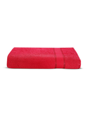 100% Cotton 380 GSM Bath Towel - Pack of 1 (Maroon), Everfresh Collection