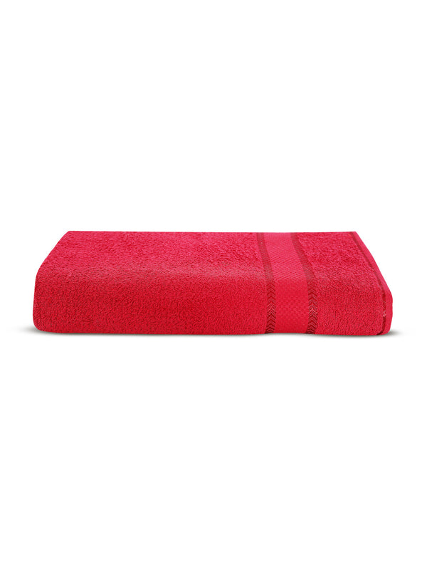 100% Cotton 380 GSM Bath Towel - Pack of 1 (Maroon), Everfresh Collection