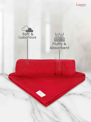 100% Cotton Bath Towel, 380 GSM, Pack of 1, Everfresh Collection
