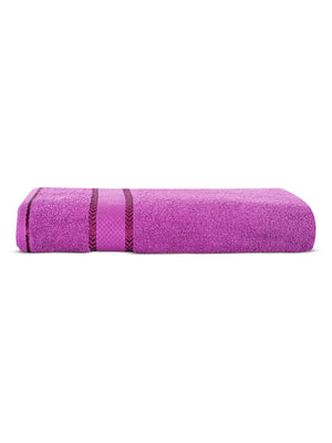 100% Cotton 380 GSM Bath Towel - Pack of 1 (Purple), Everfresh Collection
