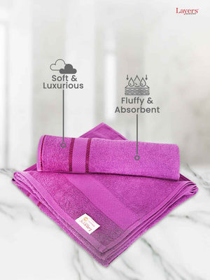 100% Cotton Bath Towel, 380 GSM, Pack of 1, Everfresh Collection