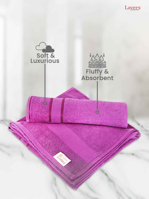 100% Cotton Bath Towel, 380 GSM, Pack of 1, Everfresh Collection