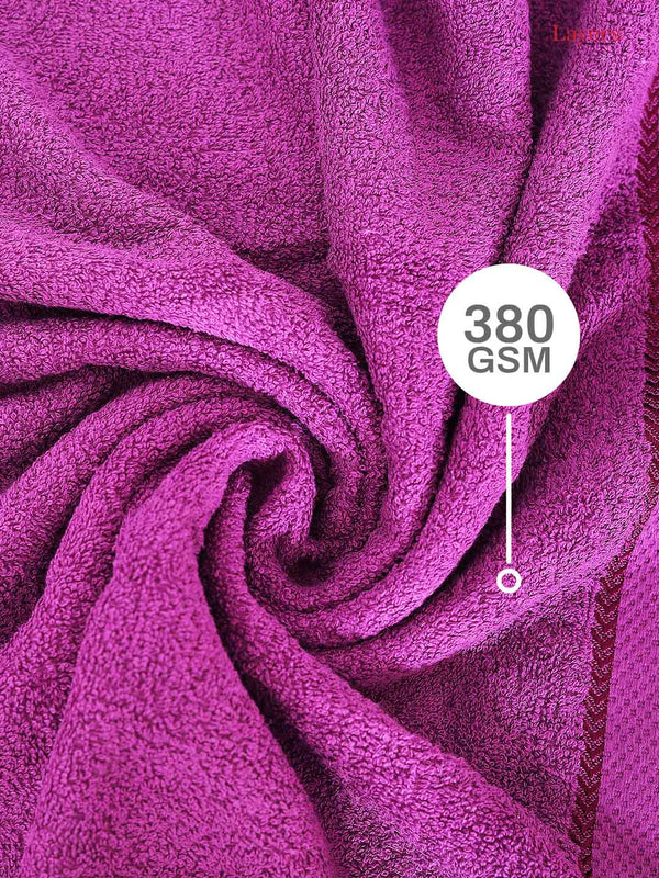 100% Cotton Bath Towel, 380 GSM, Pack of 1, Everfresh Collection