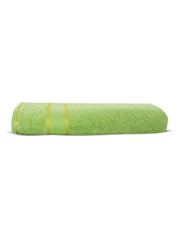 100% Cotton 380 GSM Bath Towel - Pack of 1 (Green), Everfresh Collection