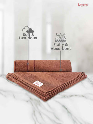 100% Cotton Bath Towel, 380 GSM, Pack of 1, Everfresh Collection