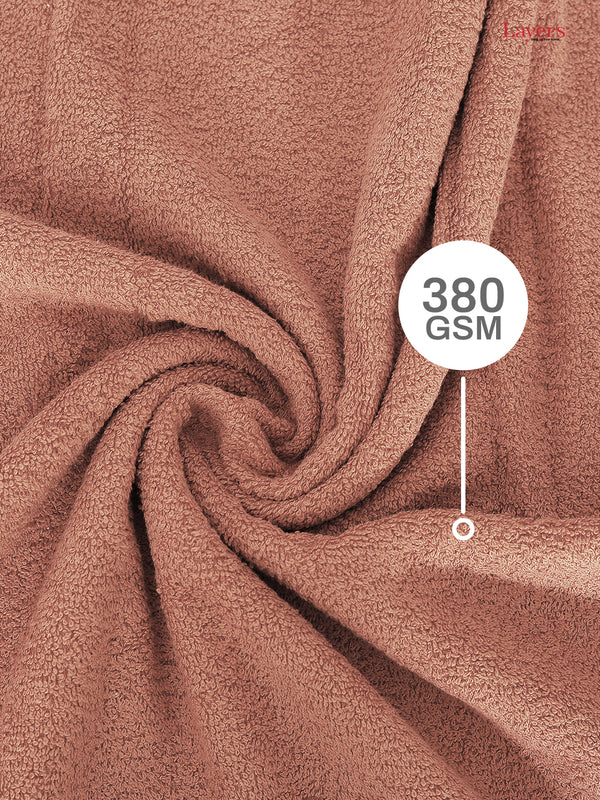 100% Cotton 380 GSM Bath Towel - Pack of 1 (Brown), Everfresh Collection