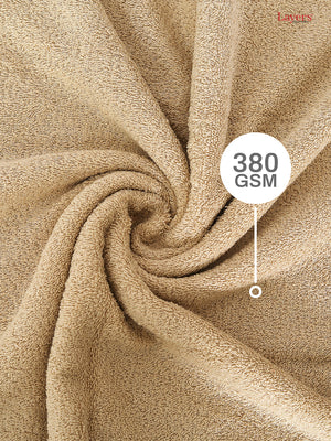 100% Cotton 380 GSM Bath Towel - Pack of 2 (Cream), Everfresh Collection