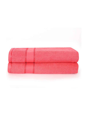 100% Cotton Bath Towel, 380 GSM, Pack of 2, Everfresh Collection