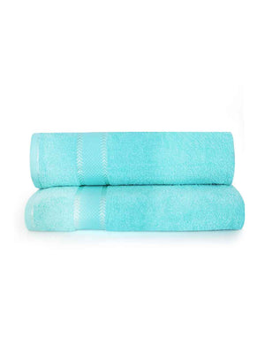 100% Cotton Bath Towel, 380 GSM, Pack of 2, Everfresh Collection