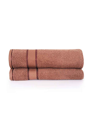 100% Cotton Bath Towel, 380 GSM, Pack of 2, Everfresh Collection